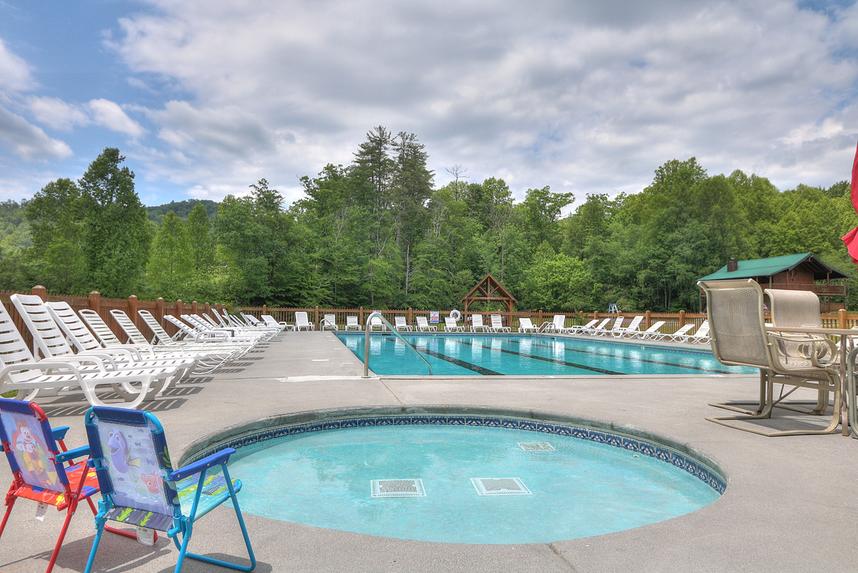 The smaller kids can enjoy splashing around in their own kiddie pool