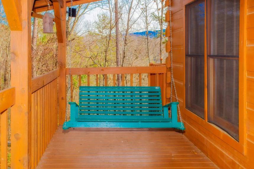 Swing on Porach Gatlinburg Cabin Rental