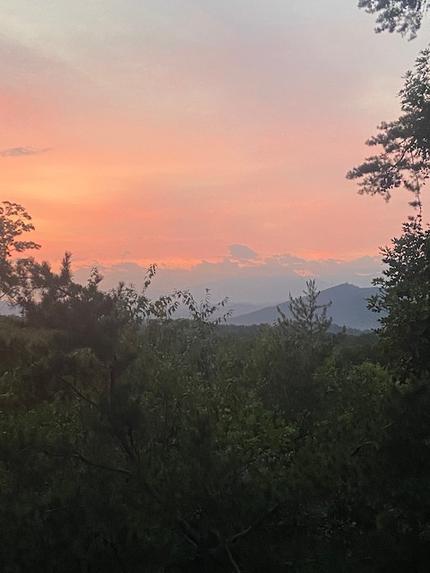 Sunset at Bluff Mountain