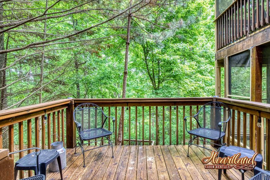 sitting outdoor deck