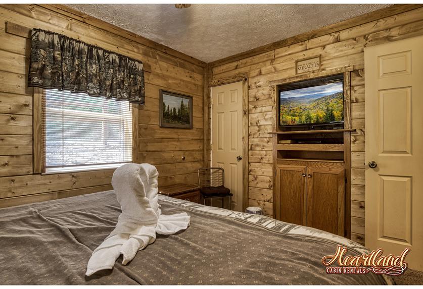 Bedroom with TV