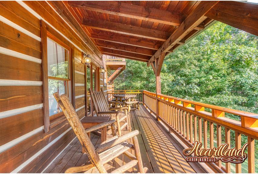 Rocking Chairs Covered Deck