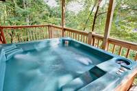 Hot tub on the deck