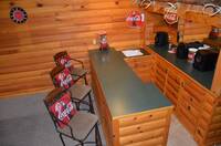 Wet bar at this 1 bedroom cabin in Wears Valley