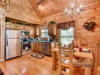 Full kitchen area with everything you need to cook a meal while on vacation in the Smoky Mountains