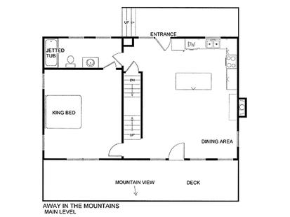 Main level floor plan