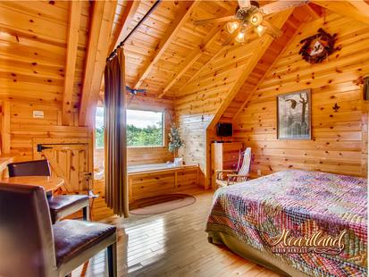 King bedroom with private jacuzzi tub