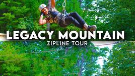 Zipline tours within the resort!  at Bella Vista in Gatlinburg TN