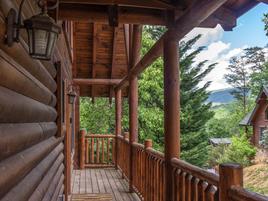 Topsy's Front porch at Topsy  in Pigeon Forge TN