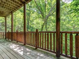 Lower level, Private deck! at Topsy  in Pigeon Forge TN