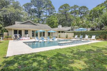 19 Gunnery Lane Sea Pines Private Pool 4 Bedroom Cabin Rental