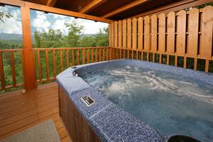 Hot Tub on Private Back Deck