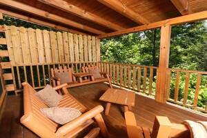 Main Floor Back Deck with Rocking Chairs