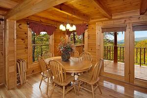 Sunset Mountain cabin table