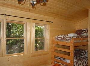 Knotty and Nice cabin bunk beds