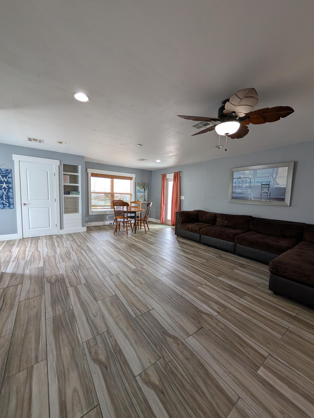 Large sectional couch and game table