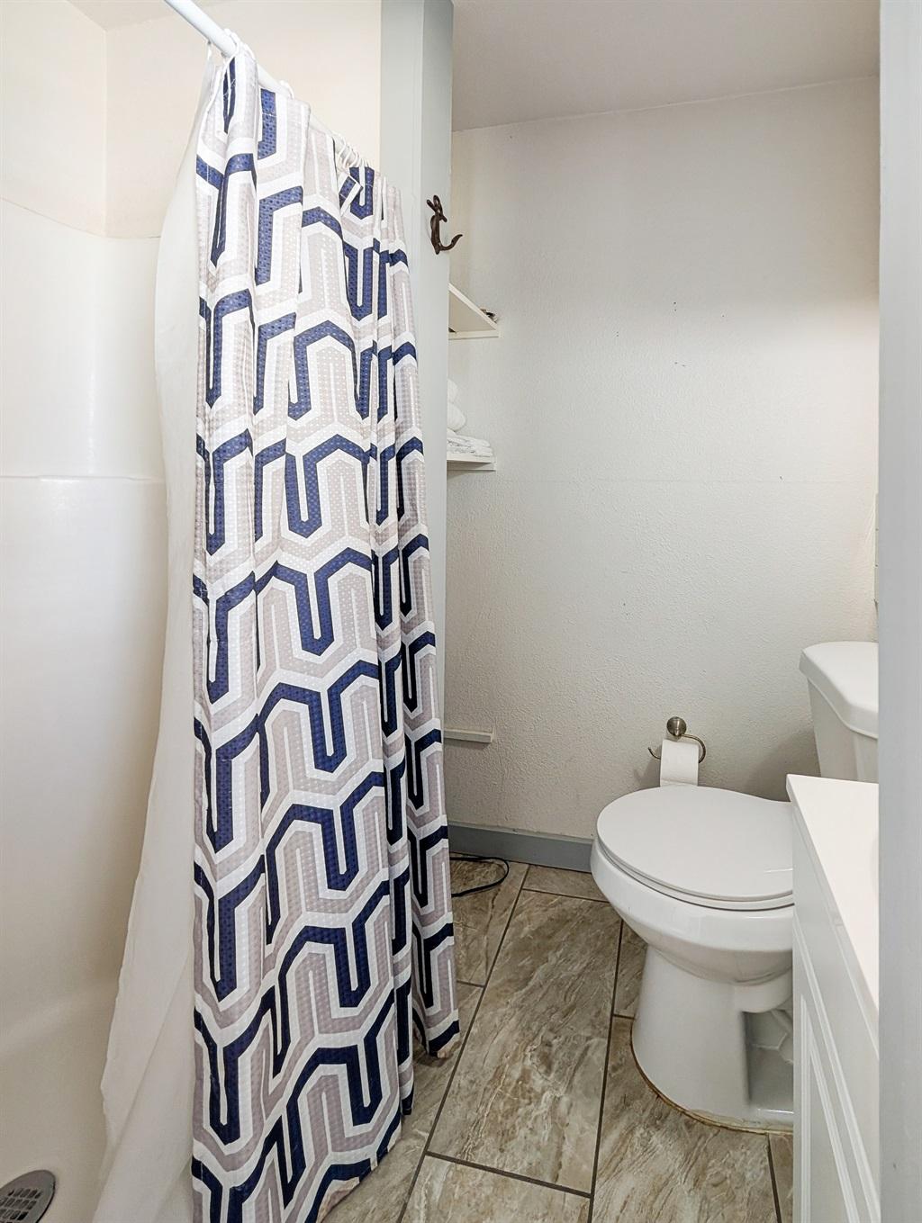 small bathroom with shower only