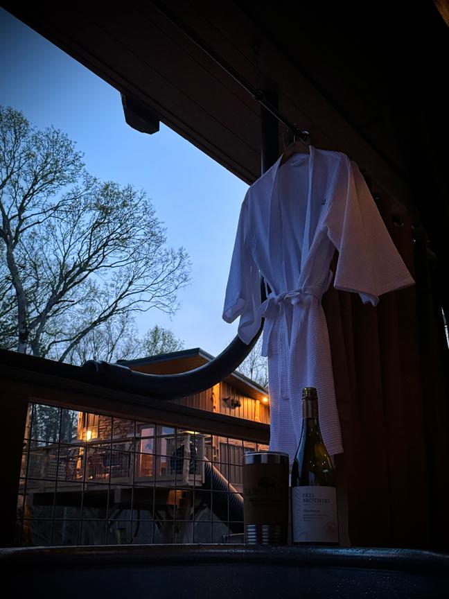 GRAB YOUR COMPLIMENTARY GUEST ROBES AND SOAK THE DAYS ADVENTURERS AWAY FOR A RESTFUL NIGHT