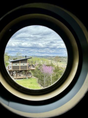 SANCTUARY TREEHOUSE PORT HOLE WINDOW VIEWS