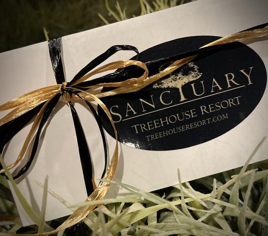 GIFT CERTIFICATES TO SANCTUARY TREEHOUSE RESORT ARE AVAILABLE - CALL 423-TREE-FUN TO PURCHASE