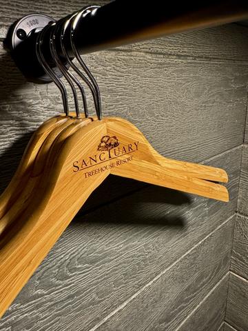 CUSTOM SANCTUARY TREEHOUSE RESORT HANGERS - CLOSET - LUGGAGE RACK - DRAWERS AVAILABLE FOR CLOTHING STORAGE