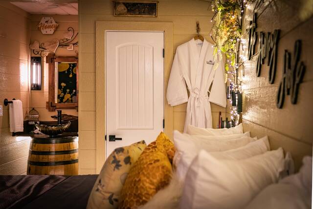 Relax and unwind at the Honey Hole in luxury.