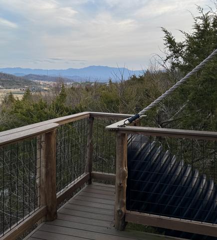CATCH THE VIEWS AND THE 20-FOOT SLIDE DOWN TO THE LOWER DECK