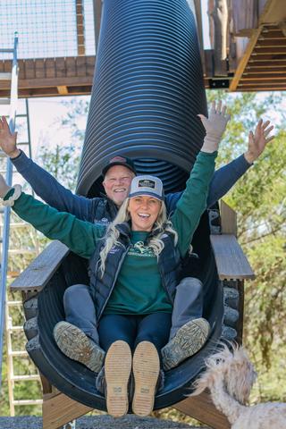 EVERY ONE CAN BE A KID AGAIN AT SANCTUARY TREEHOUSE RESORT IN THE SMOKY MOUNTAINS!