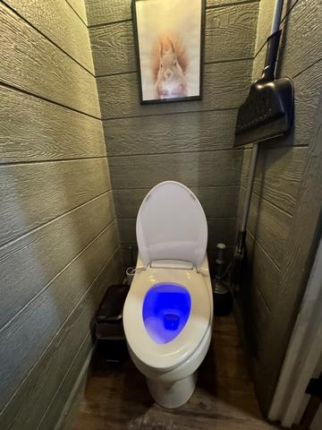 HEATED AND LIT TOILET SEAT - YEAH, WE SAID IT. IT'S A GUEST FAVORITE!