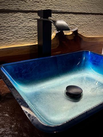 CUSTOM KITCHENETTE SINK AT AMONG THE WILDFLOWERS TREEHOUSE - DISH/HAND SOAP, DISH TOWELS, CLEANING/COOKING SUPPLIES, PAPER PRODUCTS ARE PROVIDED