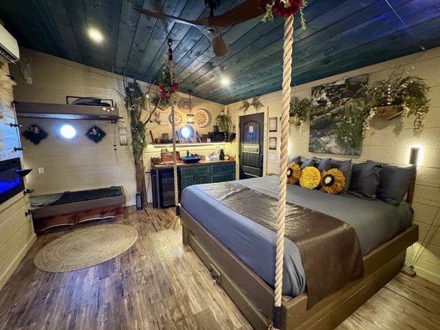 ROOM VIEW - AMONG THE WILDFLOWERS TREEHOUSE AT SANCTUARY TREEHOUSE RESORT