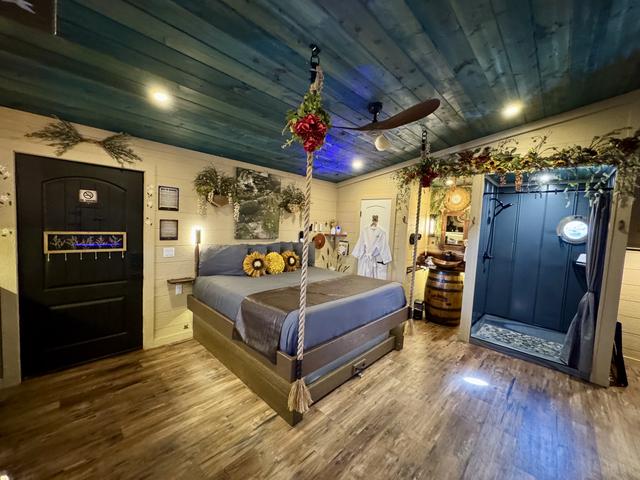 ROOM VIEW - AMONG THE WILDFLOWERS TREEHOUSE AT SANCTUARY TREEHOUSE RESORT