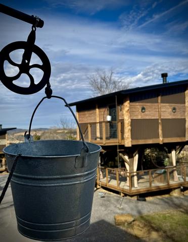 RAISE AND LOWER YOUR FAVORITE DRINKS AND SNACKS WITH OUR BUCKET PULLEY 