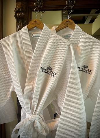 COMPLIMENTARY GUEST ROBES AT SANCTUARY TREEHOUSE RESORT