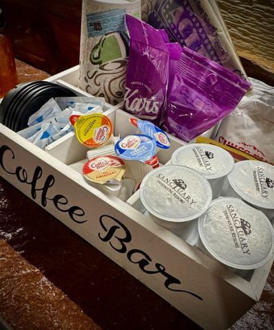 2 STOCKED COFFEE BAR'S INCLUDED WITH EACH STAY