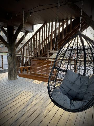 LOWER DECK VIEW AT AIR FORT ONE TREEHOUSE