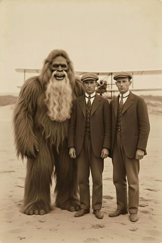 "WRIGHT" ON BIG FOOT! PREPARE TO LAUGH AND NOT "BELIEVE" YOUR EYES!