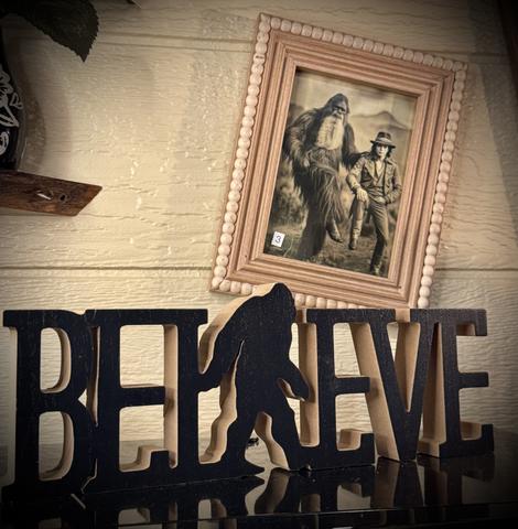 CHECK OUT BIG FOOT'S PERSONAL PHOTO WALL - YEAH, HE LIKES TO BRAG