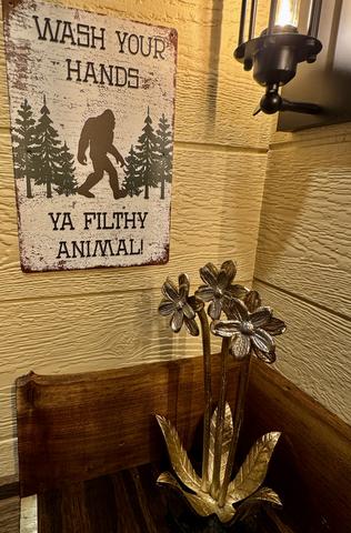 DON'T STOP BE-LEAFING TREEHOUSE DECOR - BATHROOM TOILET CLOSET