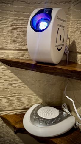 STAR LIGHT PROJECTOR AND SOUND MACHINE IN DON'T STOP BE-LEAFING TREEHOUSE