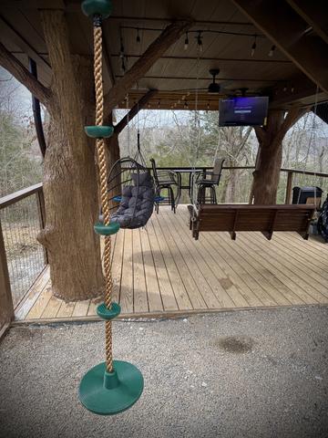 LOWER DECK VIEW - CANCEL YOUR PLANS, YOU ARE GOING TO WANT TO GRILL OUT AND HANG HERE!