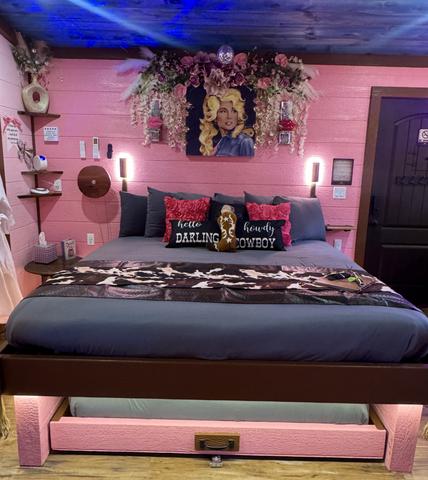 KING BED WITH SECRET ROLL OUT QUEEN BED