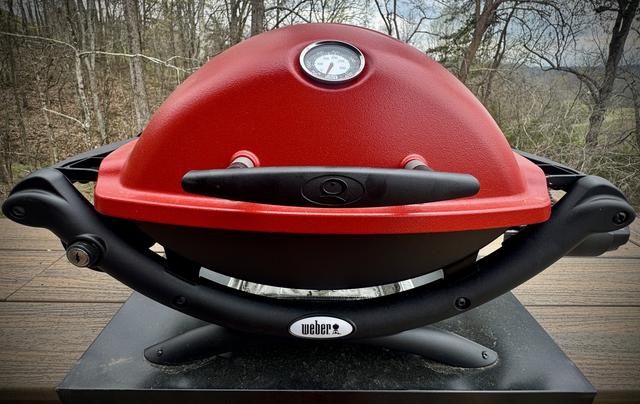 WEBER GAS GRILL - UPPER DECK - GRILLING TOOLS - COOKWARE - PANS - OILS - SEASONINGS - PROVIDED 