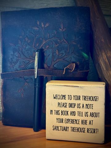 TREEHOUSE GUEST BOOK - DROP US A NOTE AND TELL US ABOUT YOUR ADVENTURES HERE! 