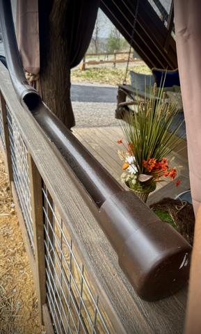 DRINK CHUTE EXIT ON LOWER DECK