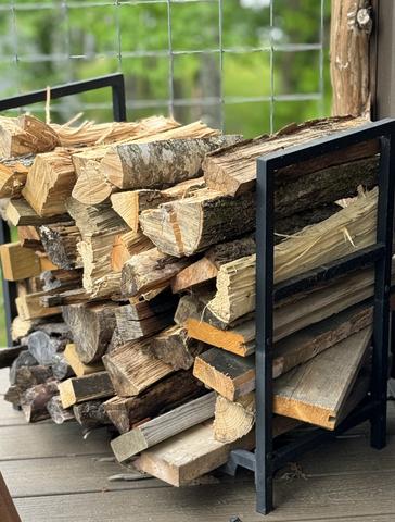 UNLIMITED FIRE WOOD AND FIRE STARTER KITS ARE PROVIDED