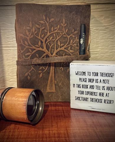 SANCTUARY TREEHOUSE RESORT GUEST BOOKS - SHARE YOUR MEMORIES WITH US! 