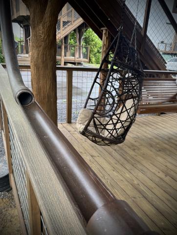 DRINK CHUTE EXIT - LOWER DECK - GOOD OLE ROCKY TOP TREE FORT TREEHOUSE