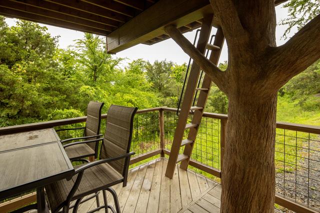2 LOWER DECKS - SWINGS - 2 ROPE CLIMBS - 2 ESCAPE HATCHES - 2 SECRET LADDERS - TWO 20-FOOT SLIDES - TWO 50" TV'S - 2 DRINK CHUTES AND MORE
