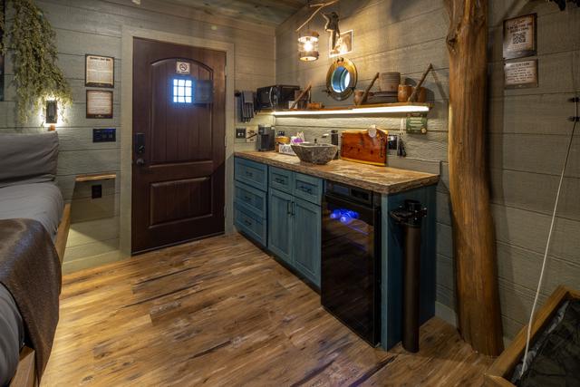 STOCKED KITCHENETTE - MICROWAVE - KEURIG COFFEE MAKER - MINI FRIDGE - SINK - SERVICE WARE - COOKING/CLEANING SUPPLIES AND MORE